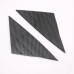 Free Shipping Carbon Style Front Triangle Decoration Cover Trim For Tesla Model 3 2018-2022