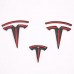 Free Shipping Carbon Style "T" Logo Decal Hood & Steering Wheel & Tailgate For Tesla Model 3 2018-2022