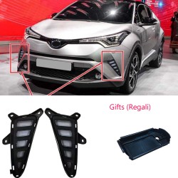 Free shipping 2Pcs Fog Light Daytime Running Light DRL LED Day Light For Toyota C-HR CHR 2016-2019