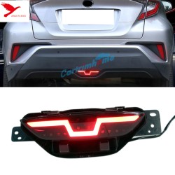 Free shipping 1PC Plastic Exterior Rear Brake Light LED Light Trim For Toyota C-HR CHR 2016 2017 2018 2019 accessories