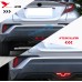 Free shipping 1PC Plastic Exterior Rear Brake Light LED Light Trim For Toyota C-HR CHR 2016 2017 2018 2019 accessories