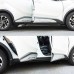 Free Shipping ABS Side Door Body Molding Cover Trim 4pcs For Toyota C-HR CHR 2016-2021