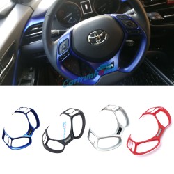 Free shipping 1PCS Interior ABS Steering Wheel Cover Trim For Toyota CHR C-HR 2016-2021