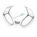 Free shipping 1PCS Interior ABS Steering Wheel Cover Trim For Toyota CHR C-HR 2016-2021