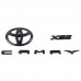 Free Shipping ABS Black Style Emblem Overlay Kit For Toyota Camry 2017-2023