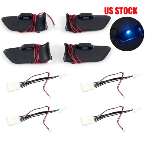 Free Shipping Interior Door Handle Bowl LED Blue Lights For Toyota Corolla 2020-2022