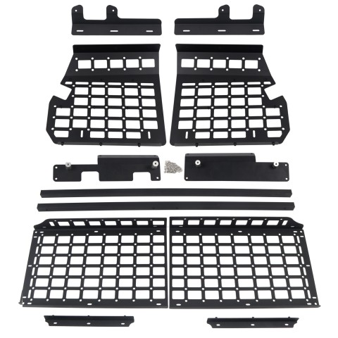 Free Shipping Black Style Side Hanging Boards / Middle Shelf Kit For TOYOTA Prado 120 2003-2009