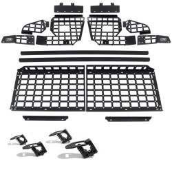 Free Shipping Black Style Storage molle panel shelf Middle Shelf Kit For TOYOTA Land Cruiser Prado J150 LC150 2010-2022 / GXL (GX460)