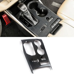 Free Shipping Carbon Style LHD Interior Center Console Gear Shift Cover Trim For Toyota Highlander 2020-2023