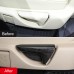 Free Shipping Interior ABS Wood Grain Rear Seat Adjustment Button Cover For Toyota Highlander 2020-2023