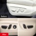 Free Shipping Wood Grain Interior Car Seat Adjustment Button Cover Trim For Toyota Highlander 2020-2023