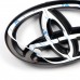 Free Shipping Matte Black Emblem Overlay For Toyota Highlander Platinum AWD 2020-2023