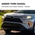 Free shipping Fog Light Daytime Running Light DRL LED Day Light 2Pcs For Toyota RAV4 2019 2020 2021 2022 2023