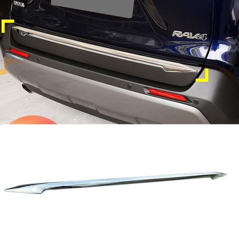 ABS Chrome Rear Tailgate Trunk Lid Cover Trim For Toyota RAV4 2019 2020 2021 2022 2023