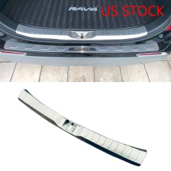 Free Shipping Stainless Inner Rear Bumper Protector Foot Plate Cover For Toyota RAV4 2019 2020 2021 2022 2023