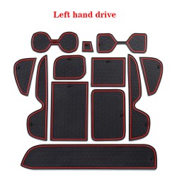 Free Shipping Red Inner Door Cup Holder Non-Slip Pad Mat For Toyota RAV4 2019 2020 2021 2022 2023