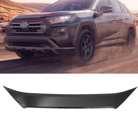 ABS Chrome Front Hood Cover Trim 1pcs For Toyota RAV4 Adventure 2019 2020 2021 2022 2023