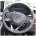 Free Shipping Interior ABS Carbon Style Steering Wheel Cover Trim For Toyota RAV4 2019 2020 2021 2022 2023