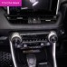 Free Shipping Carbon Style Inner Middle Console Air Condition Switch Cover Trim For Toyota RAV4 2019 2020 2021 2022 2023