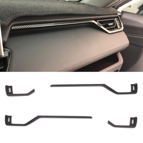 Free Shipping Carbon Style Front Side Air Condition Vent Cover Trim For Toyota RAV4 2019 2020 2021 2022 2023