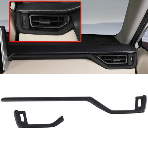 Free Shipping Matt Black Front Side Air Condition Vent Cover Trim For Toyota RAV4 2019 2020 2021 2022 2023 LHD