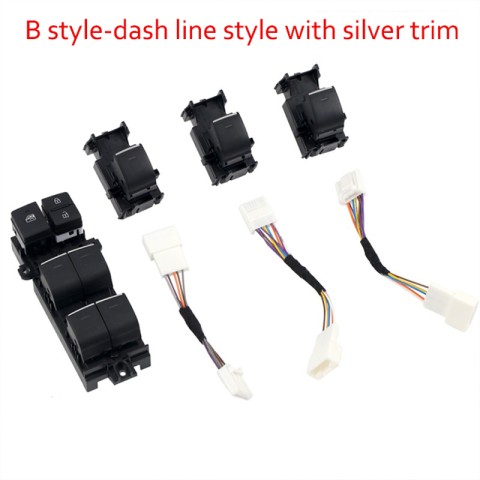 Free Shipping White Lighted LED Power Single Window Switch for Toyota bZ4X 2022 2023 LHD