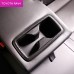 Free Shipping Carbon Style Inner Rear Water Cup Holder Decoration Cover Trim For Toyota RAV4 2019 2020 2021 2022 2023