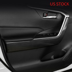 Free Shipping ABS Inner Door Handle Cover Armrest Moulding Trim For Toyota RAV4 2019 2020 2021 2022 2023