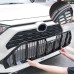 Only ship to US Excludes (Hawaii, Puerto Rico, Guam, Alaska)!!!Free Shipping Maserati Style Front Bumper Grille Cover Trim For Toyota RAV4 2019 2020 2021 2022 2023 without radar