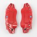 Free Shipping Red Style Front & Rear Brake Disc Caliper Covers 4pcs For Toyota Highlander 2020 2021 2022 2023 (18 or 19 inch wheels)