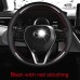 Free Shipping Hand-sewn Soft Leather Wear-resistant Steering Wheel Cover For Toyota RAV4 2019 2020 2021 2022 2023