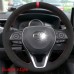 Free Shipping Hand-sewn Soft Leather Wear-resistant Steering Wheel Cover For Toyota RAV4 2019 2020 2021 2022 2023