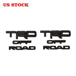 Free Shipping ABS Matte Black TRD OFF ROAD Emblem Overlay For Toyota 4Runner 2014-2023
