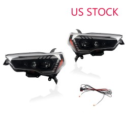 Free Shipping LED Headlights Assembly Front Lamp For Toyota 4runner 2014-2023